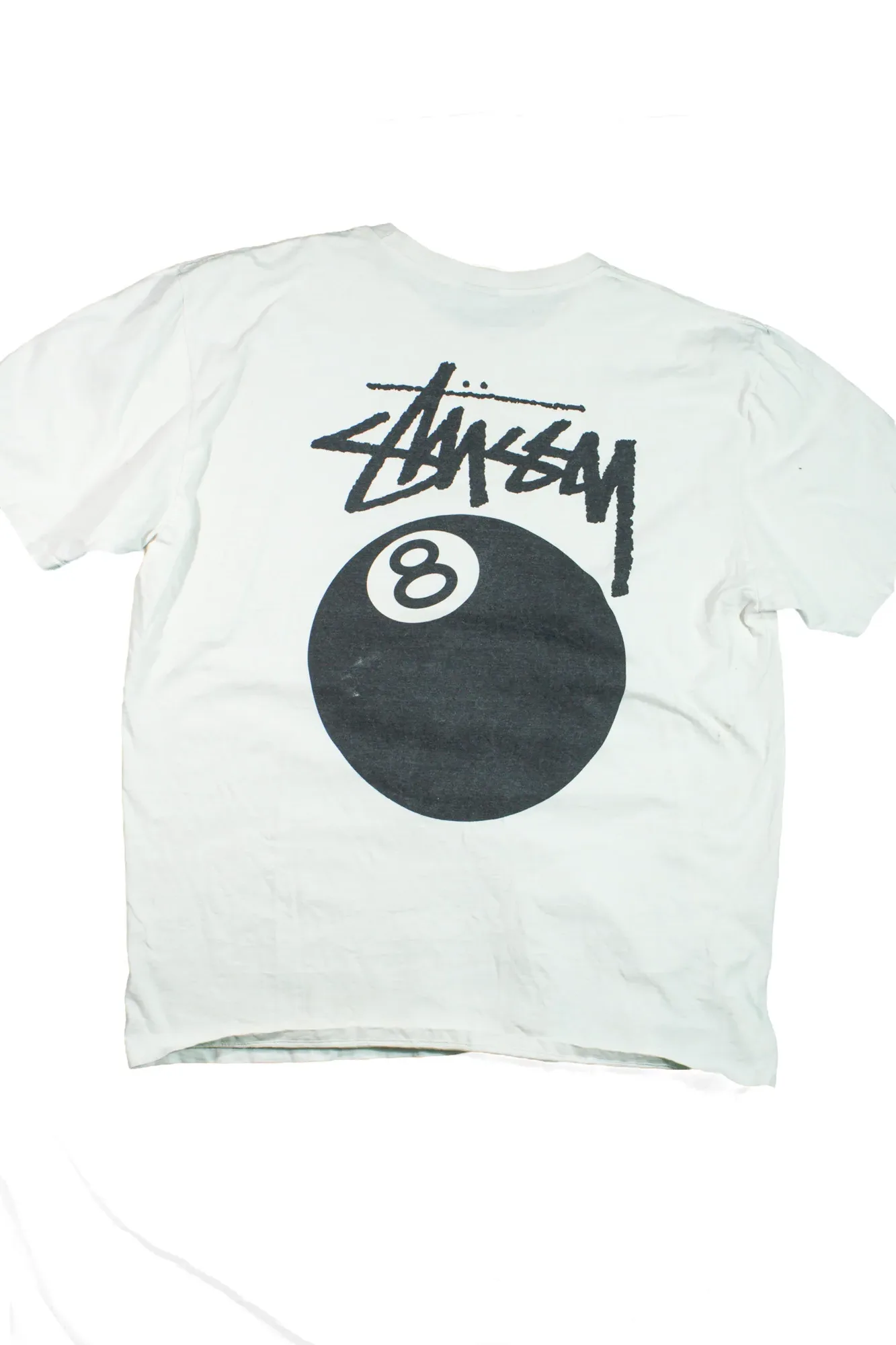 Stussy classic print t-shirt white 2