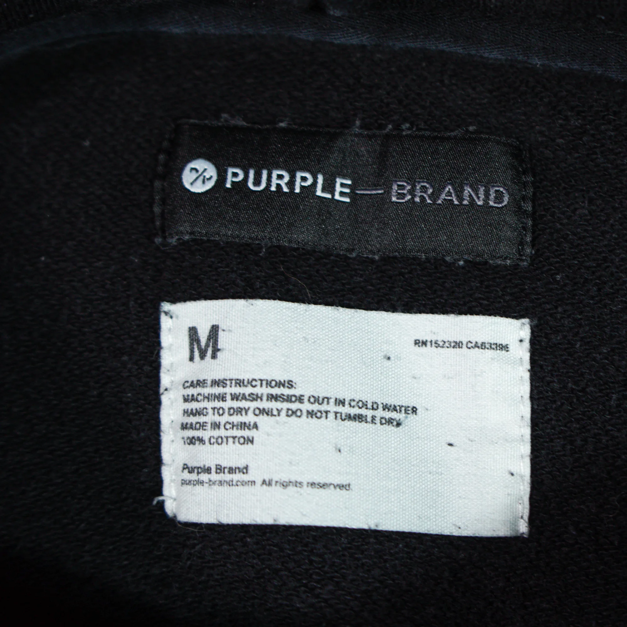 Purple Brand black hoodie 5