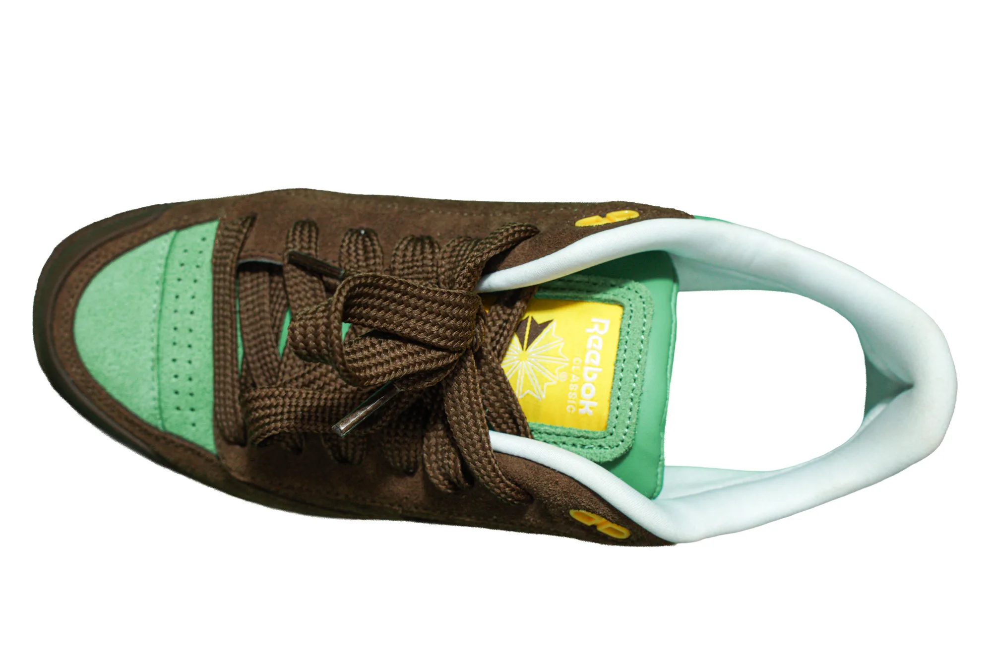 Reebok Club C brown/green shoes 6