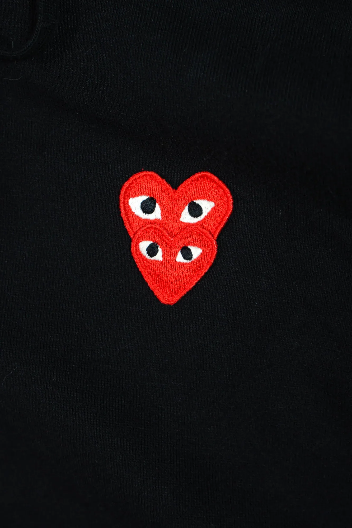 Comme des Garcons Play mini logo zip hoodie black 2