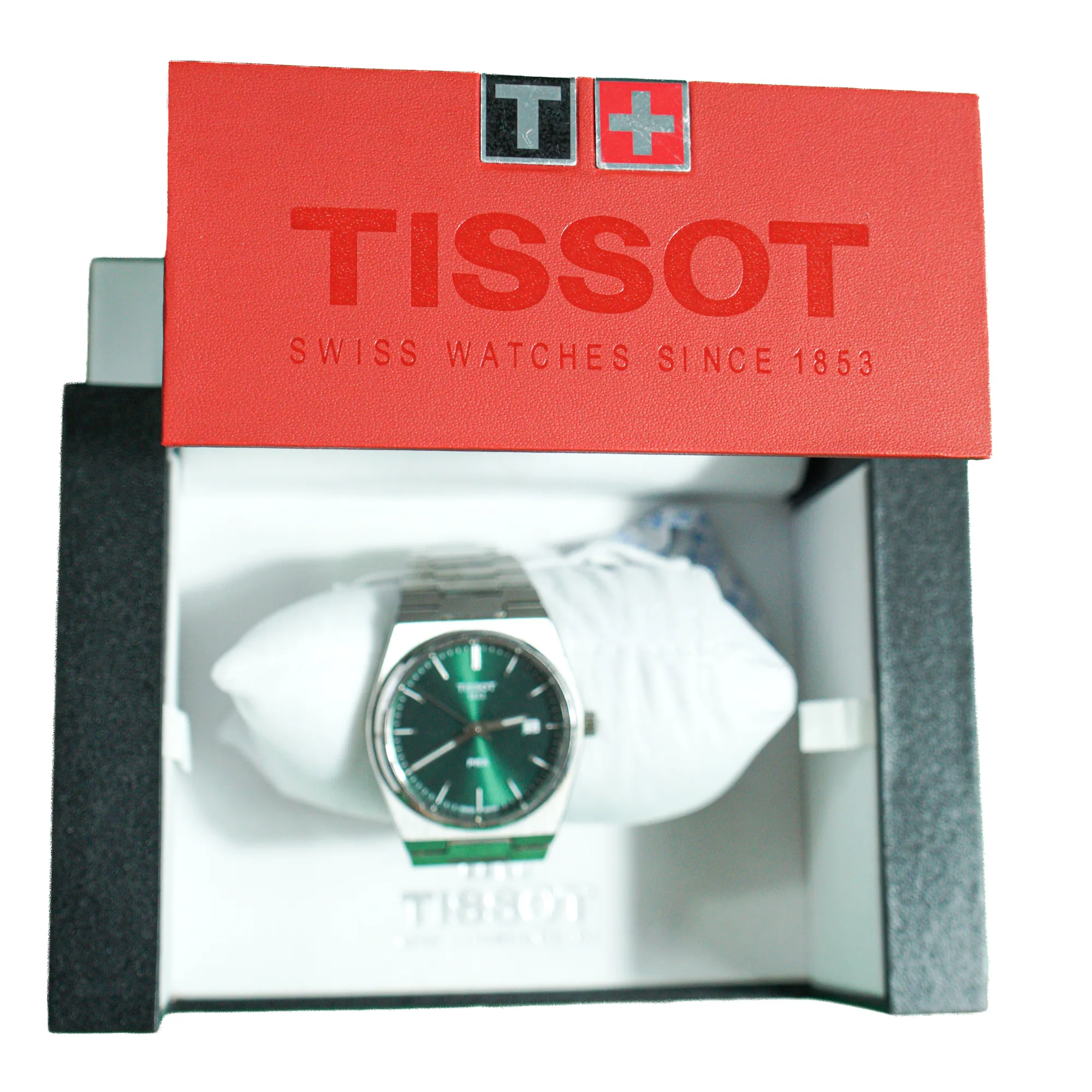 Tissot prx green watch 3