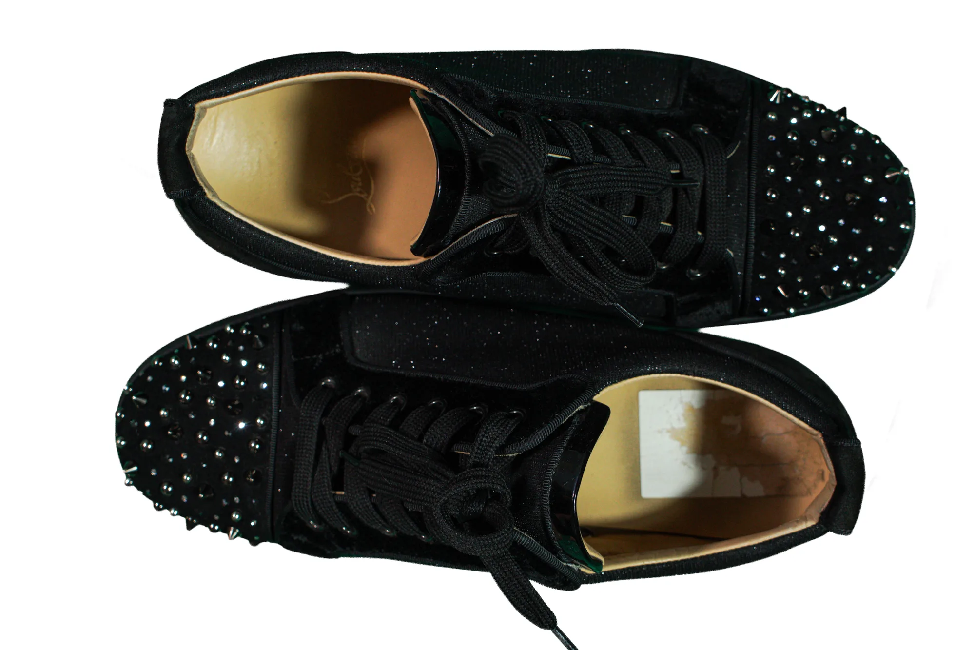 Christian Louboutin Black/Crystal trainers 5