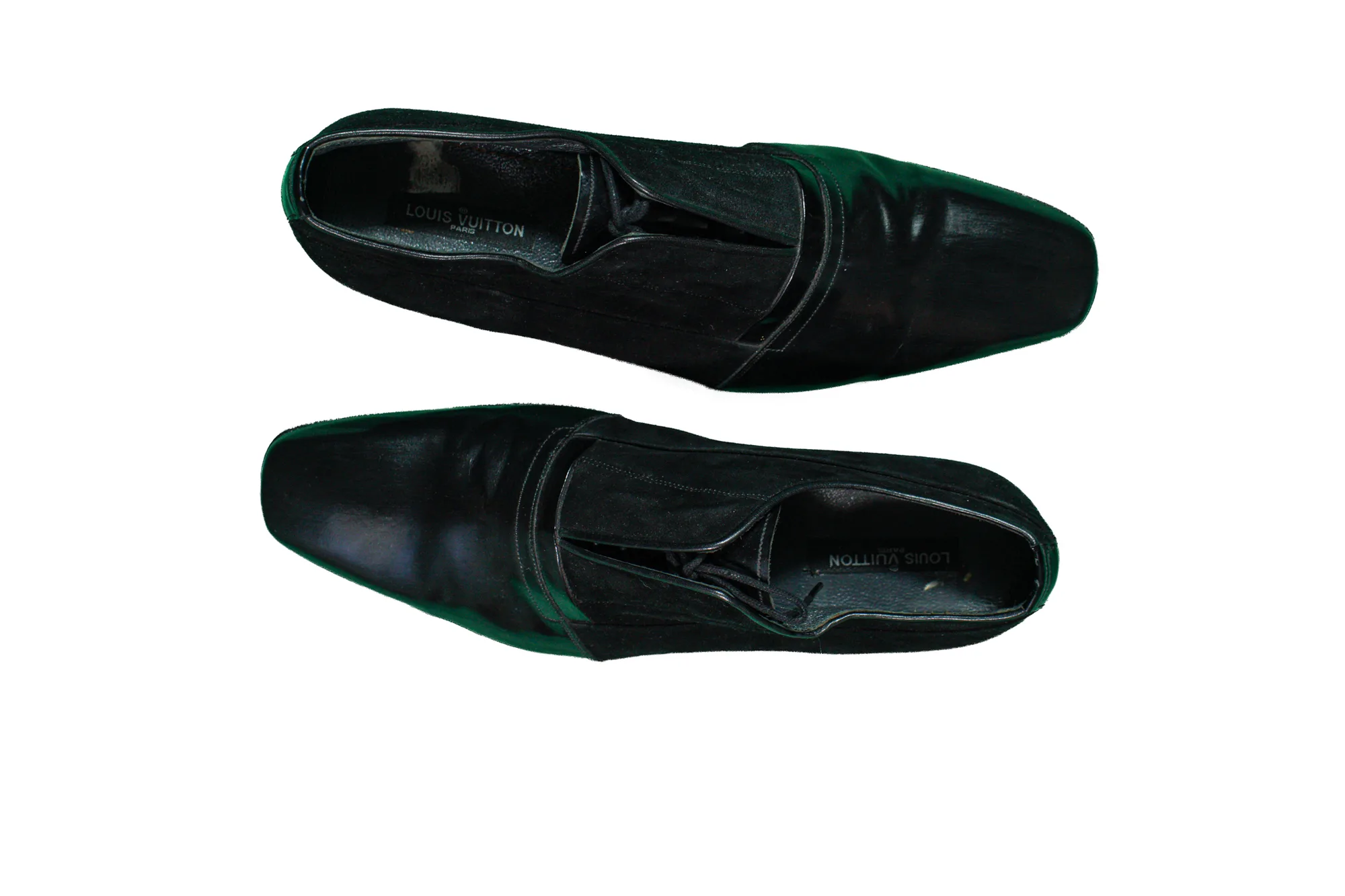 Louis Vuitton Balck Leather/Suede shoes 2