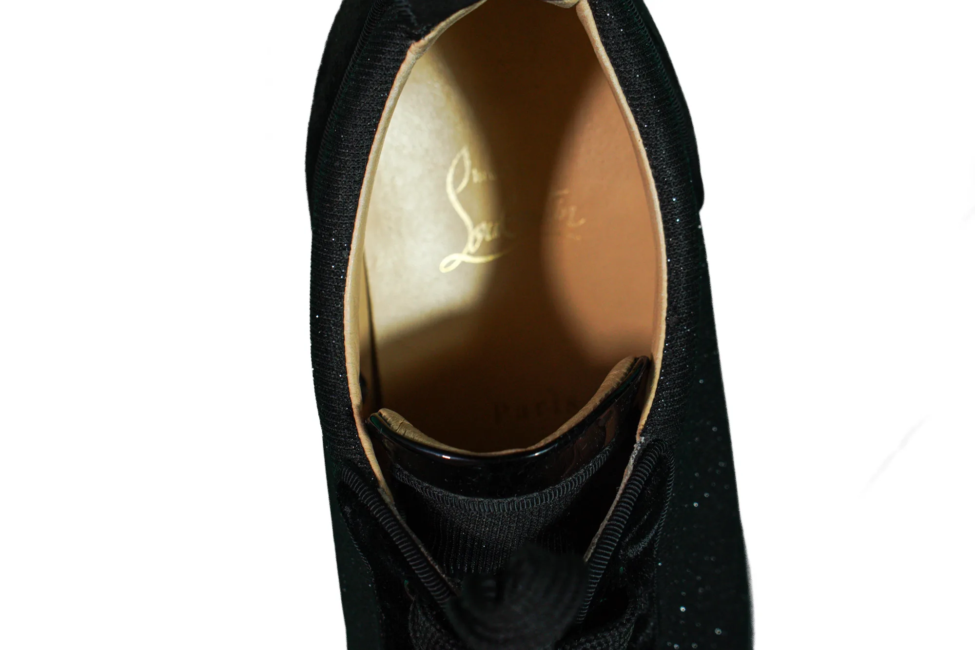 Christian Louboutin Black/Crystal trainers 6