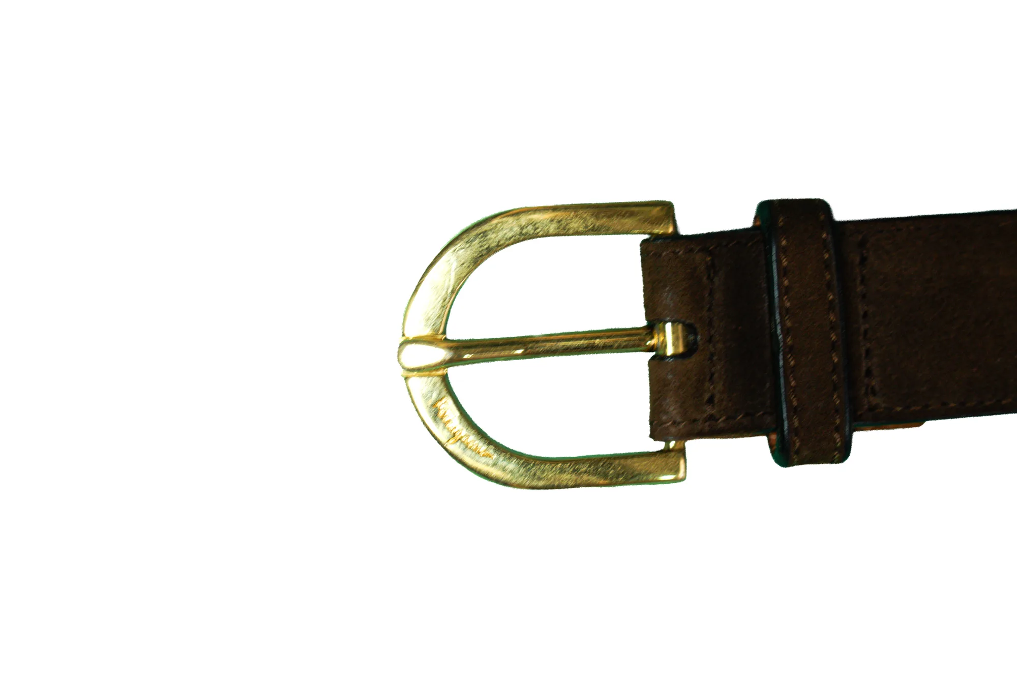 Ferragamo vintage leather/suede belt 3