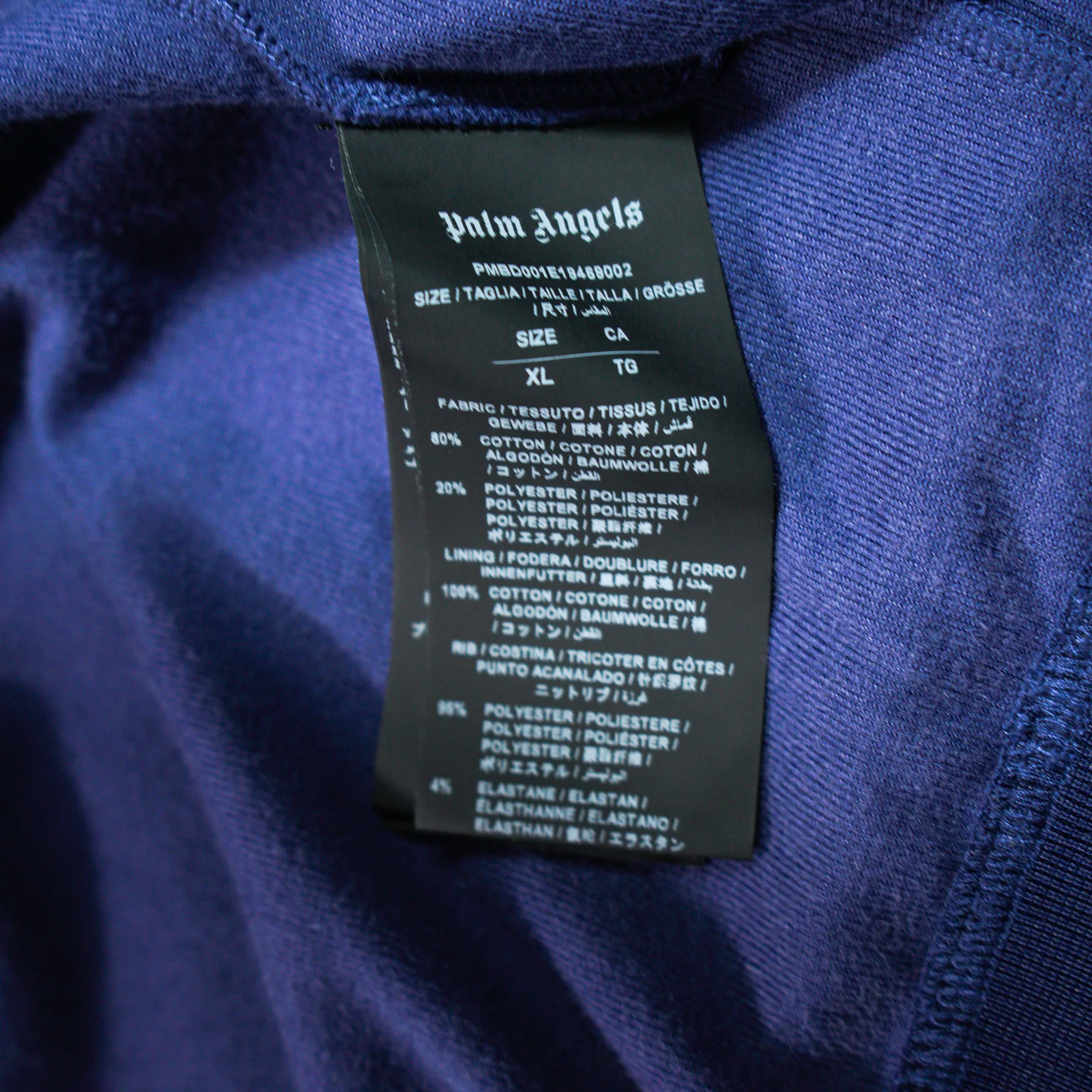 Palm Angels Blue velour track jacket 7