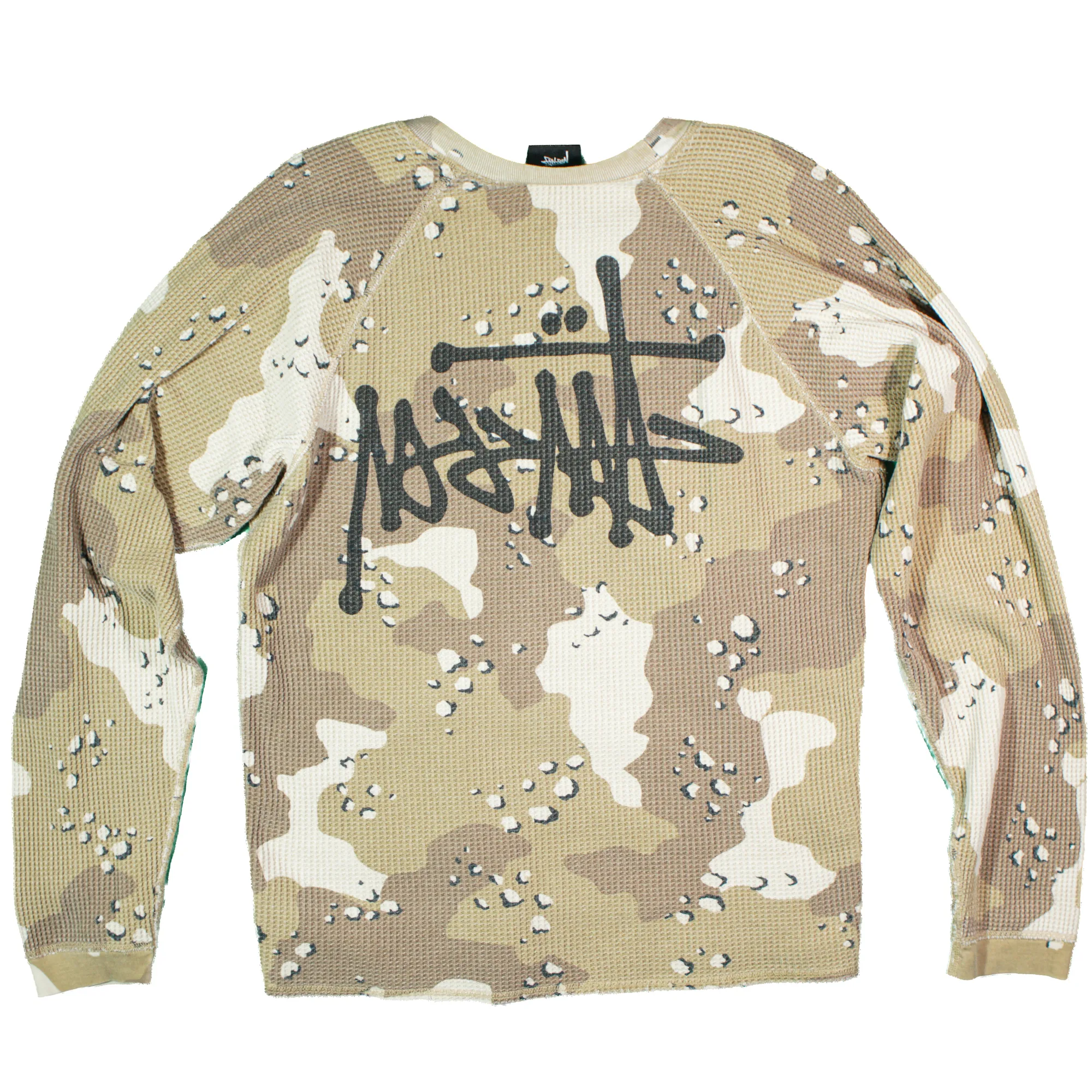 Stussy desert camo waffle long sleeve 5