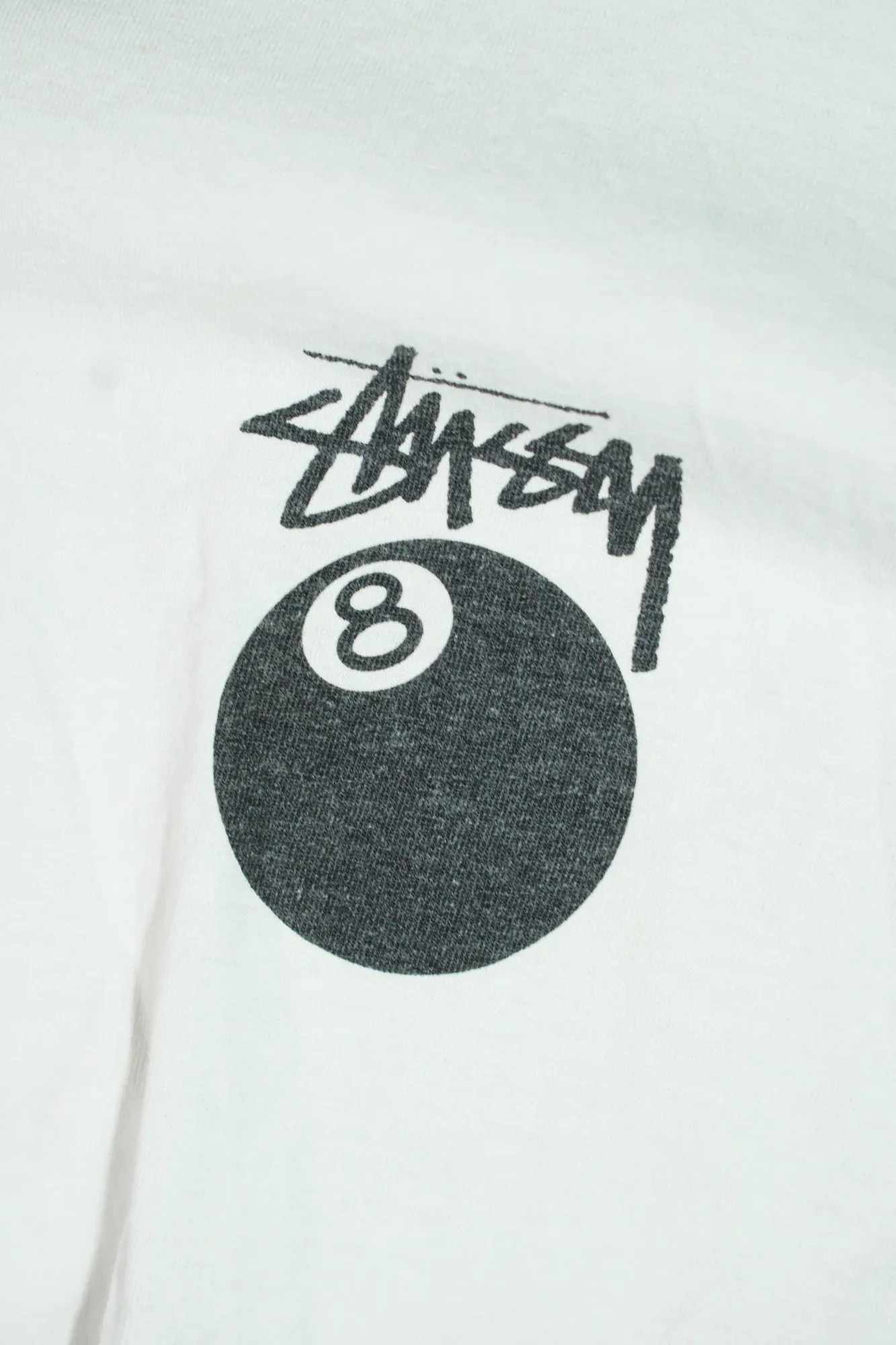 Stussy classic print t-shirt white 3