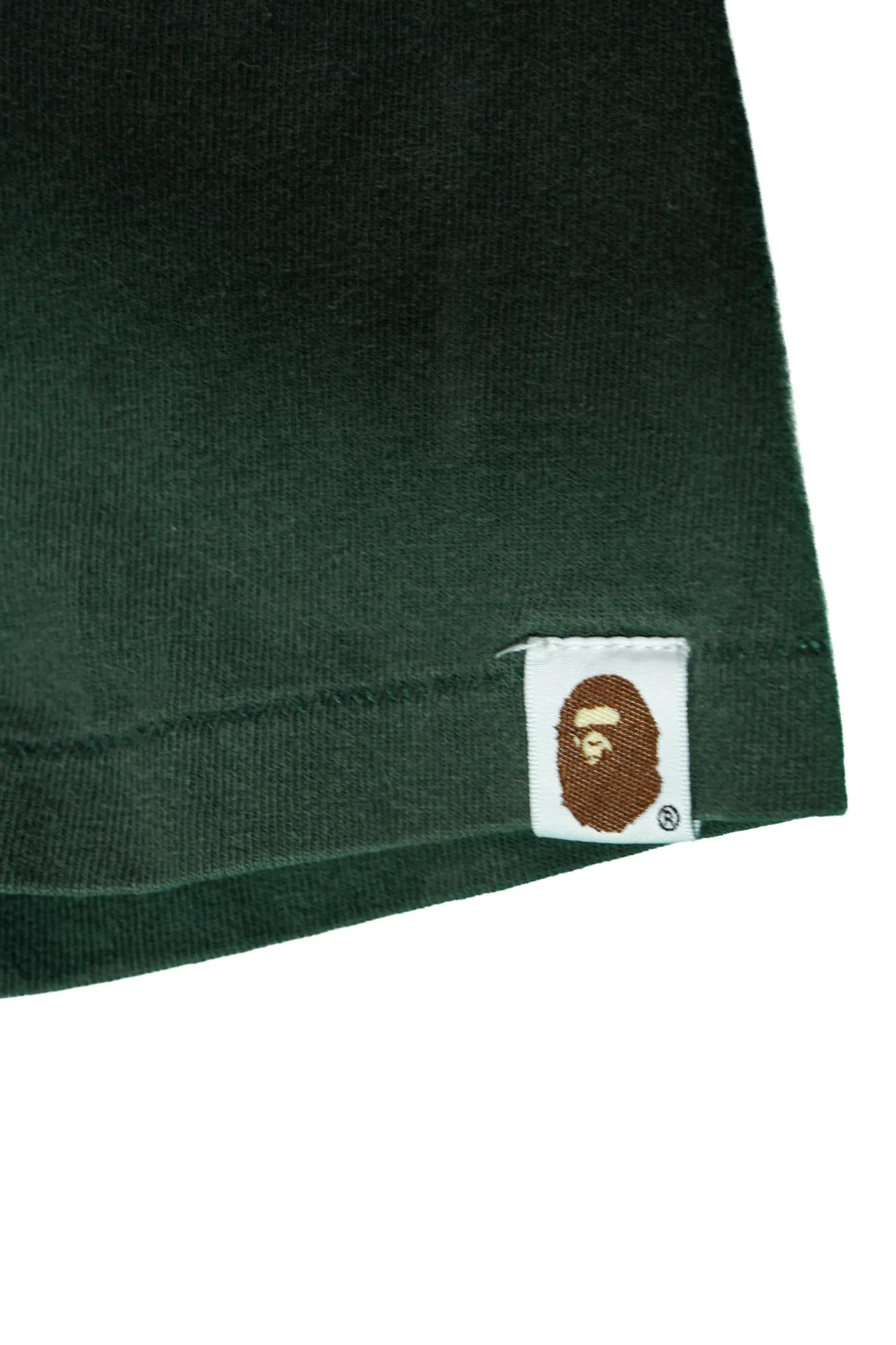 Bape logo green t-shirt 5