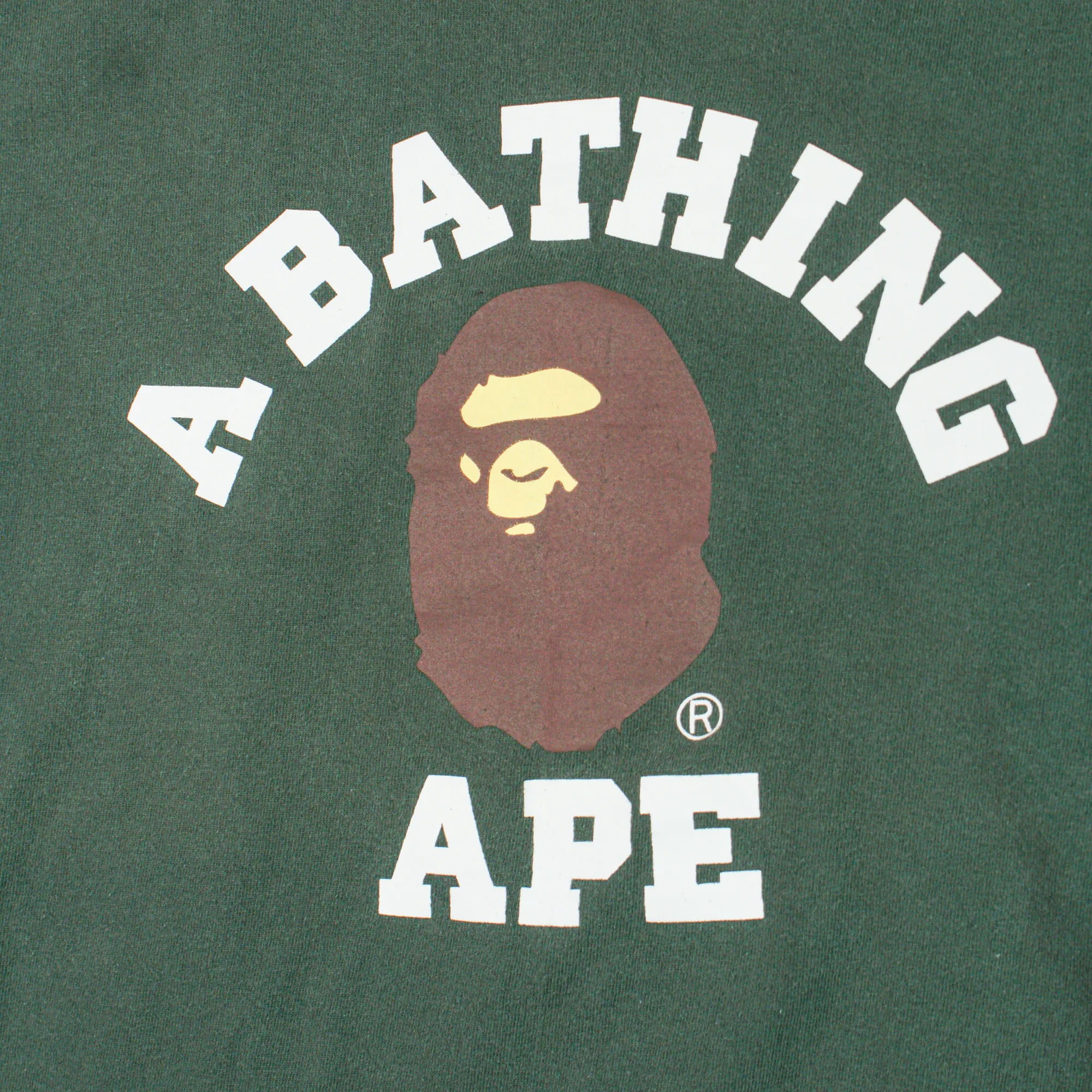 Bape logo green t-shirt 3