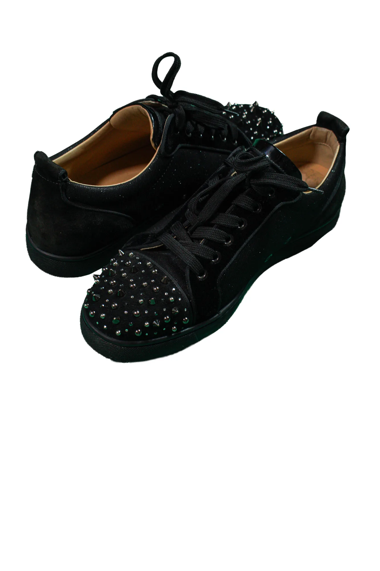 Christian Louboutin Black/Crystal trainers 4