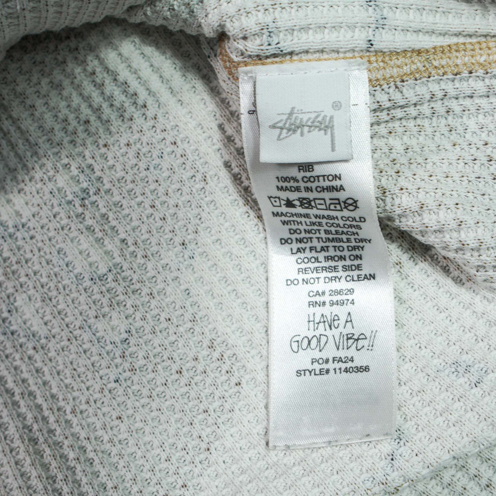Stussy desert camo waffle long sleeve 4