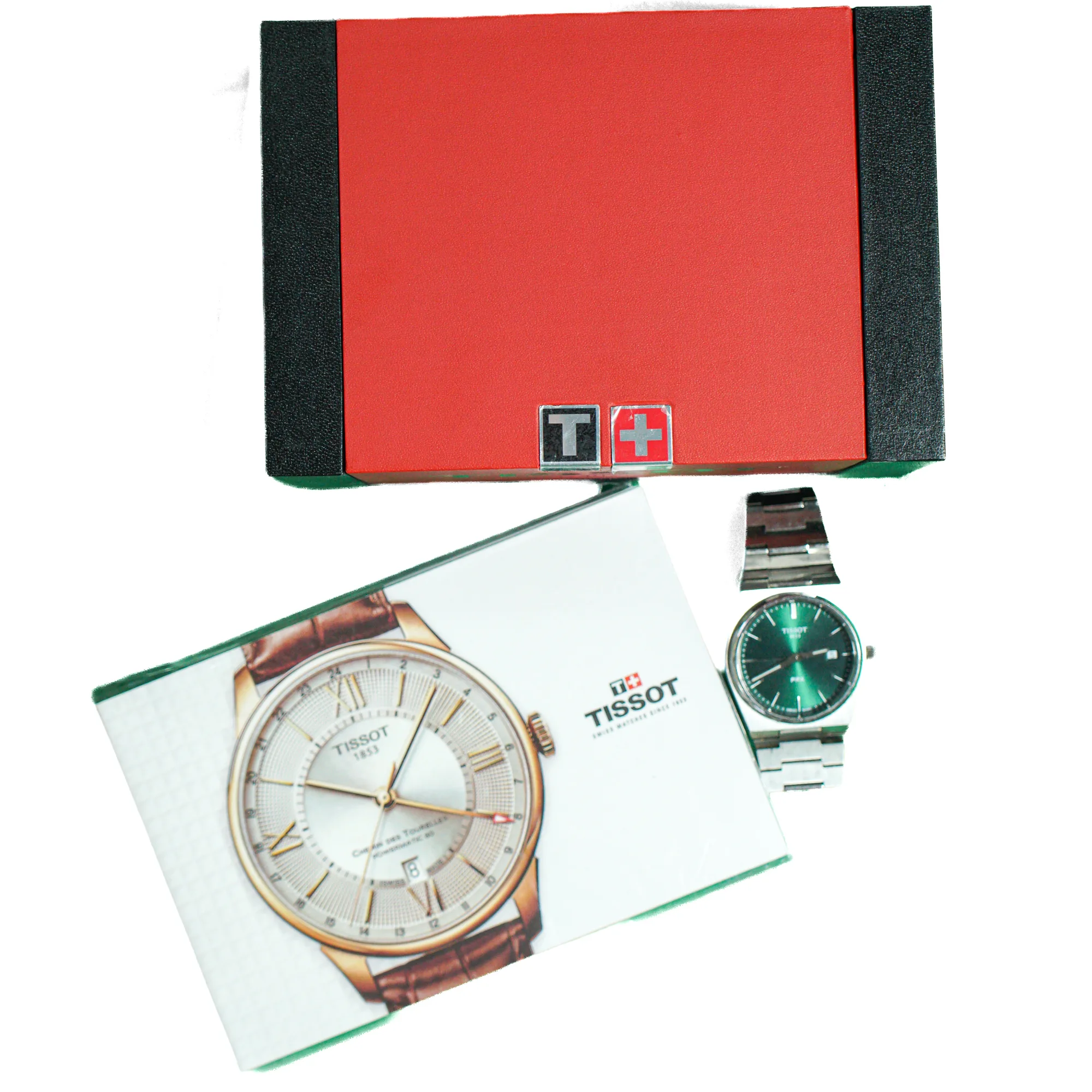 Tissot prx green watch