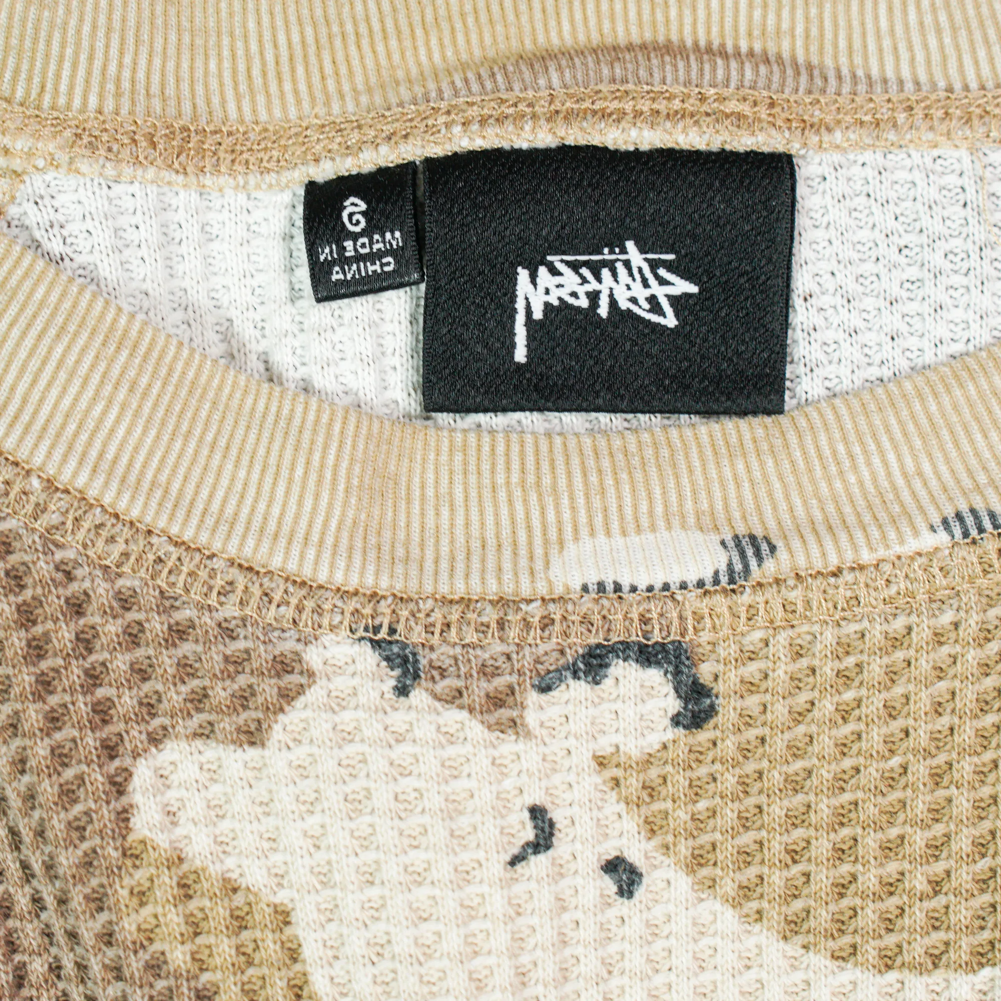 Stussy desert camo waffle long sleeve 2