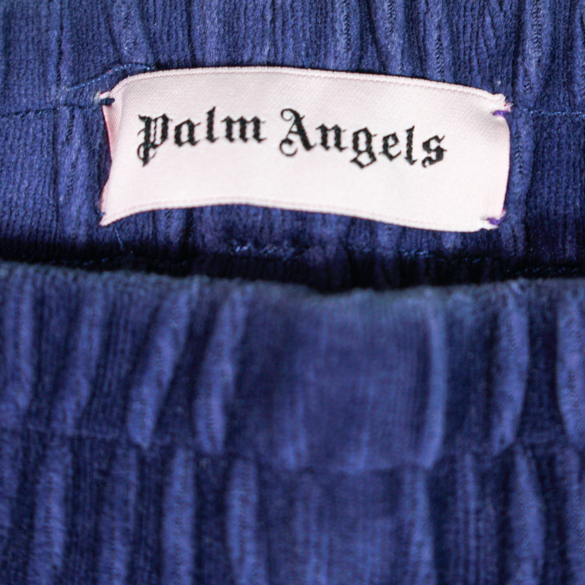 Palm Angels Blue velour track pants 4