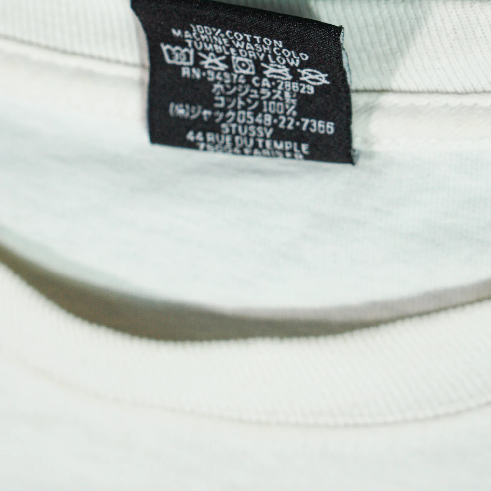 Stussy classic print t-shirt white 4