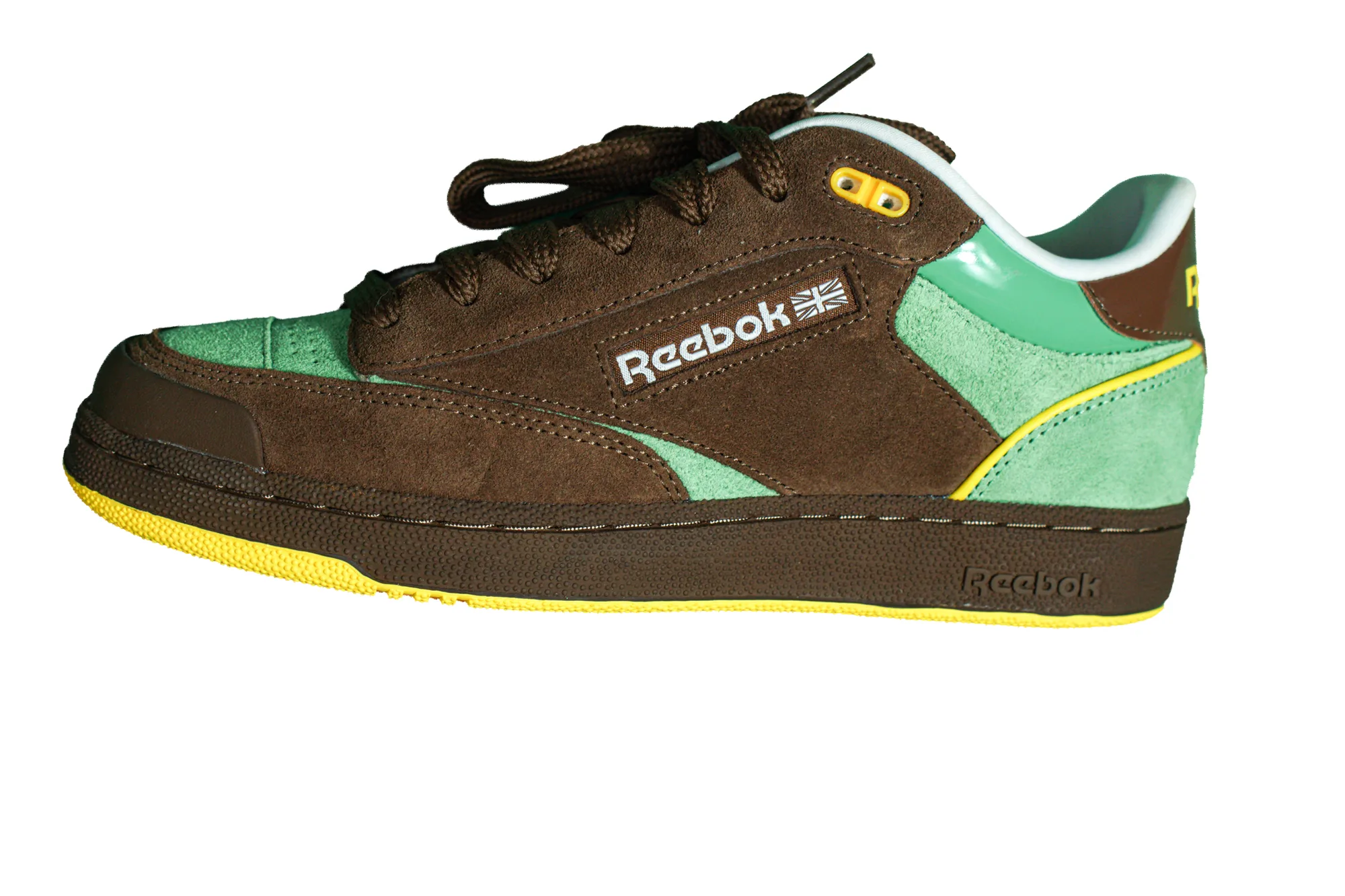 Reebok Club C brown/green shoes 3