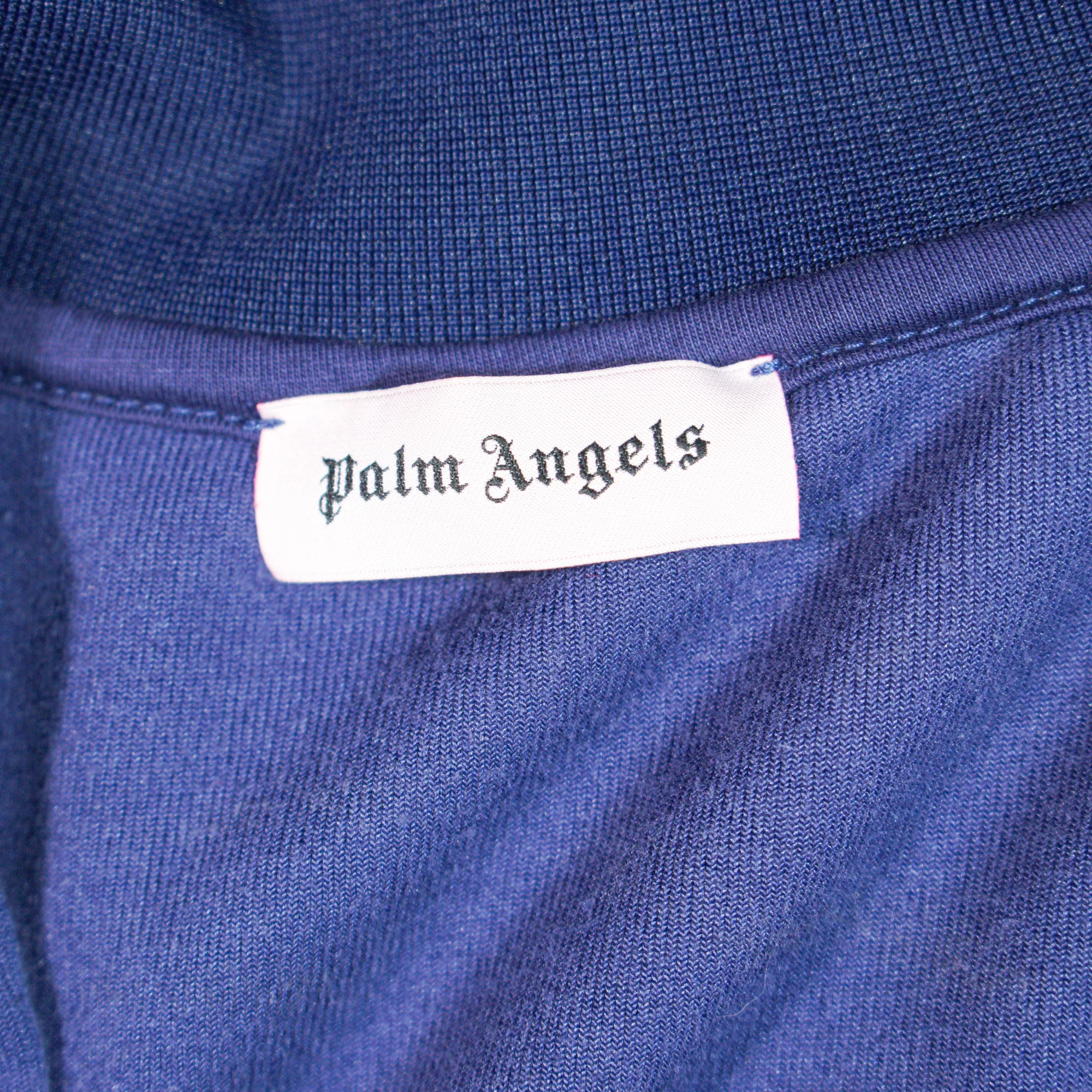 Palm Angels Blue velour track jacket 3