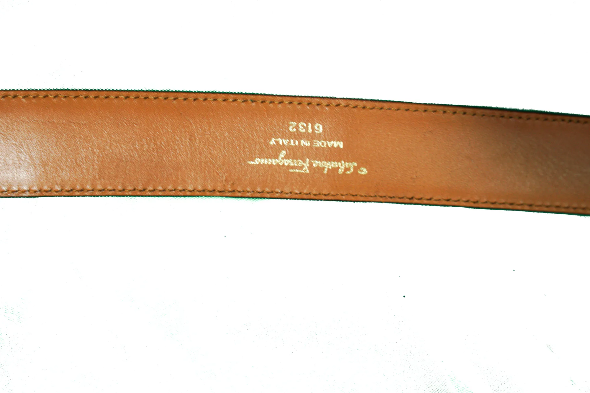 Ferragamo vintage leather/suede belt 4